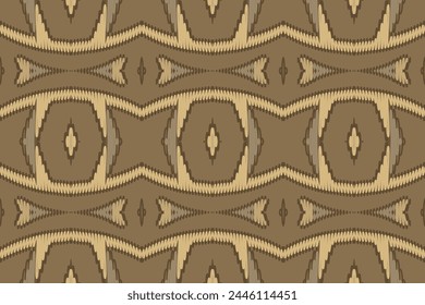 Ethnic abstract Pattern Seamless ikat pattern in tribal, folk embroidery, and Asia style. Aztec geometric art ornament print. Design for carpet, wallpaper, clothing, wrapping, fabric, cover.