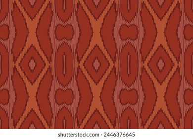 Ethnic abstract Pattern Seamless ikat pattern in tribal, folk embroidery, and Asia style. Aztec geometric art ornament print. Design for carpet, wallpaper, clothing, wrapping, fabric, cover.