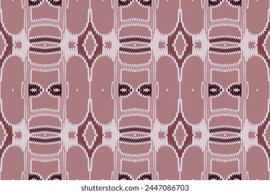 Ethnic abstract Pattern Seamless ikat pattern in tribal, folk embroidery, and Asia style. Aztec geometric art ornament print. Design for carpet, wallpaper, clothing, wrapping, fabric, cover.