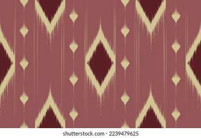 Origen étnico abstracto rosa. Patrón geométrico sin foco en tribales, folclóricos, bordados. Impresión de ornamentos de arte geométrico azteca. Diseño para alfombras, papel pintado, ropa, envoltura, tela, cubierta, textil.
