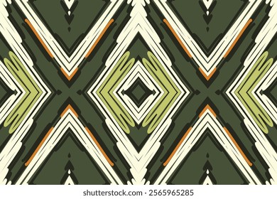 Ethnic abstract Pixel art. Seamless pattern in tribal, folk embroidery, and Mexican style. Aztec geometric art ornament print.Design for carpet, wallpaper, clothing, wrapping,fabric,cover.
