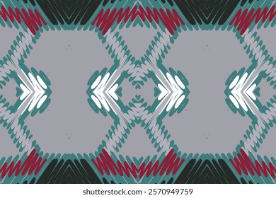 Ethnic abstract Pixel art. Seamless pattern in tribal, folk embroidery, and Mexican style. Aztec geometric art ornament print.Design for carpet, wallpaper, clothing, wrapping,fabric,cover.