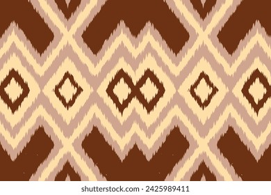 Ethnic abstract purple Seamless ikat pattern in tribal, folk embroidery, and Asia style. Aztec geometric art ornament print. Design for carpet, wallpaper, clothing, wrapping, fabric, cover.