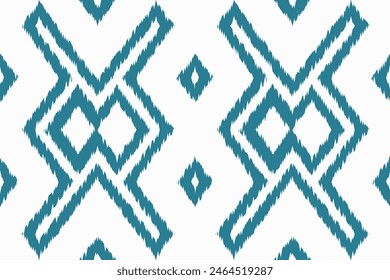 Ethnic abstract purple Seamless ikat pattern in tribal, folk embroidery, and Asia style. Aztec geometric art ornament print. Design for carpet, wallpaper, clothing, wrapping, fabric, cover.