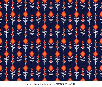 Ethnic Abstract retro repeating texture fabric Vector oriental pattern geometric embroidery illustration 