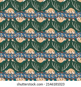 Ethnic abstract seamless patterns in bright colors. vector background  
