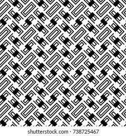 Ethnic abstract. Slanted rectangle slabs and figures. Herringbone pattern. Seamless surface design with tilted blocks. Repeated tiles ornament background. Mosaic motif. Grid wallpaper. Digital paper.