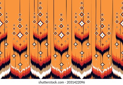 Ethnic abstract triangle pattern art. Seamless pattern in tribal, folk embroidery, and Mexican style. 
Aztec geometric art ornament print.Design for carpet, clothing, wrapping, fabric, cover, textile