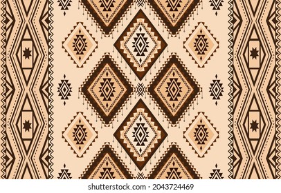 Ethnic abstract triangle pattern art. Seamless pattern in tribal, folk embroidery, and Mexican style. 
Aztec geometric art ornament print.Design for carpet, clothing, wrapping, fabric, cover, textile
