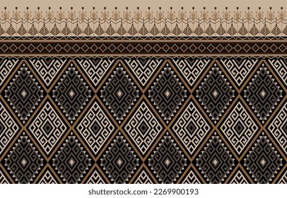 Ethnic abstract yellow. Seamless geometric pattern in tribal, 
folk embroidery, and Mexican style. Aztec geometric art ornament print.
Design for carpet, wallpaper, clothing, wrapping, fabric, cover, 