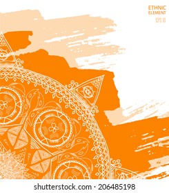 Ethnic abstraction. A stylized sun.