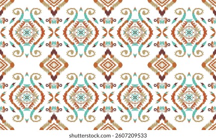 Ethnic abstract.Seamless pattern in tribal, folk embroidery, and Mexican style. Aztec geometric art ornament print.Design for carpet, wallpaper, clothing, wrapping, fabric, cover.