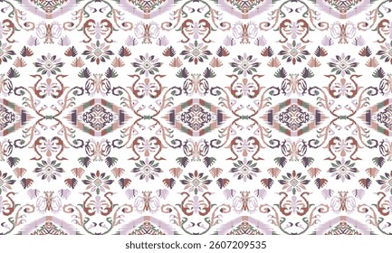 Ethnic abstract.Seamless pattern in tribal, folk embroidery, and Mexican style. Aztec geometric art ornament print.Design for carpet, wallpaper, clothing, wrapping, fabric, cover.