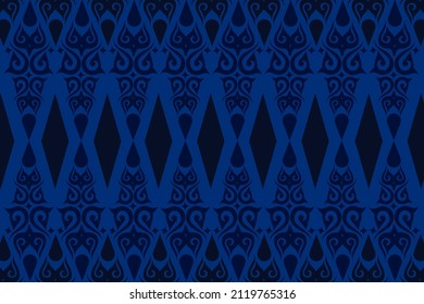 Ethnic Acehnese Fabric Pattern. In Blue color. For your decoration and many more. svg