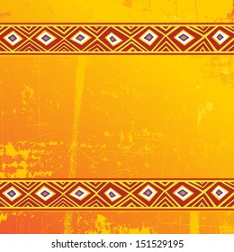 Ethnic Africa Art Grunge Ornamental Pattern