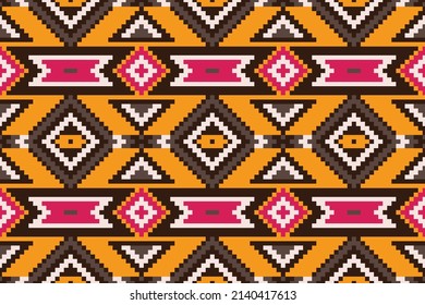 Ethnic african fabric print. Traditional polynesian aboriginal art. Design for background textile blanket, wallpaper, wrapping paper and backdrop template.