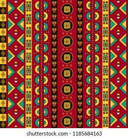 Ethnic african geometric pattern. Unique geometric vector swatch. Perfect for screen background, site backdrop, wrapping paper, wallpaper, textile and surface design.