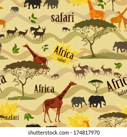 Ethnic African seamless texture