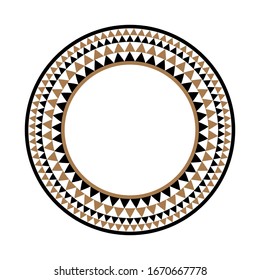 Marco de arte vectorial de la etnia africana tribal