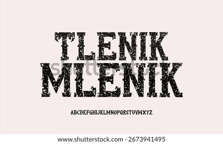 An ethnic alphabet type font inspired by traditional cultural patterns and motifs. Its handcrafted details, bold strokes, and ornamental shapes give it a unique tribal and folk-art feel.