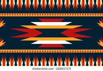 Ethnic American Seamless Fabric Repeat Pattern