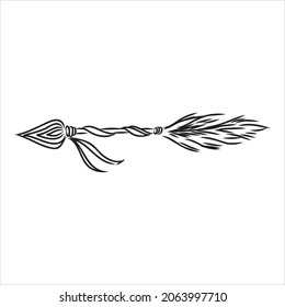 Ethnic arrows, feathers. Boho style. boho arrow vector