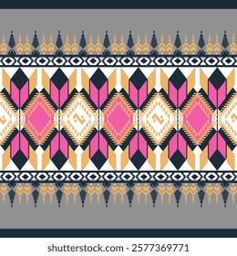 Ethnic art fabrics with local woven patterns and geometric shapes are used for carpets, wallpaper, clothing and embroidery.They are also used for the designs of Native American and Aztec tribes,cards