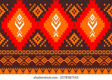 Ethnic art fabrics with local woven patterns and geometric shapes are used for carpets, wallpaper, clothing and embroidery.They are also used for the designs of Native American,Aztec tribes,cards