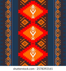 Ethnic art fabrics with local woven patterns and geometric shapes are used for carpets, wallpaper, clothing and embroidery.They are also used for the designs of Native American,Aztec tribes,cards