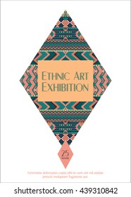 ethnic art vector poster design
