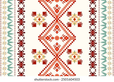 Patrón inconsútil tradicional boho oriental geométrico abstracto azteca étnico. Diseño de estilo tribal decorativo de textura de tela nativa para ropa, Fondo de pantalla, fondo, bordado, adorno, decoración