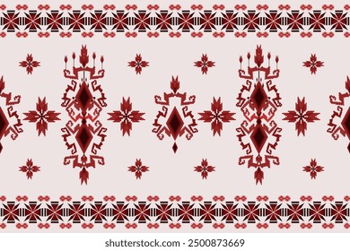 Ethnic Aztec abstract geometric oriental traditional boho seamless. Native decorative textile elements design for fabric, embroidery, ornament, wallpaper, background, clothing, decoration, printing