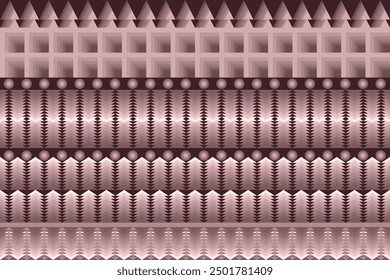 Ethnic Aztec abstract geometric oriental traditional boho seamless. Native decorative textile elements design for fabric, embroidery, ornament, wallpaper, background, clothing, decoration, printing
