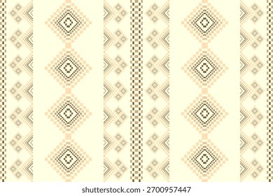 Patrón sin fisuras del bordado tradicional oriental geométrico abstracto azteca étnico. Diseño decorativo de geometría nativa para tela, ropa, decoración de bordes, interior, Fondo de pantalla, fondo, textura, impresión