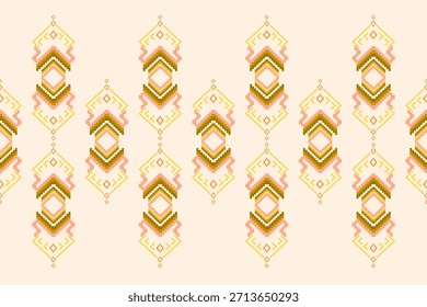 Patrón sin fisuras del bordado tradicional oriental geométrico abstracto azteca étnico. Diseño decorativo de geometría nativa para tela, ropa, decoración de bordes, interior, Fondo de pantalla, fondo, textura, impresión