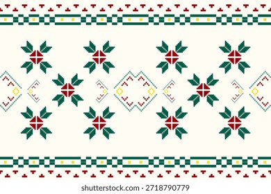 Patrón sin fisuras del bordado tradicional oriental geométrico abstracto azteca étnico. Diseño decorativo de geometría nativa para tela, ropa, decoración de bordes, interior, Fondo de pantalla, fondo, textura, impresión