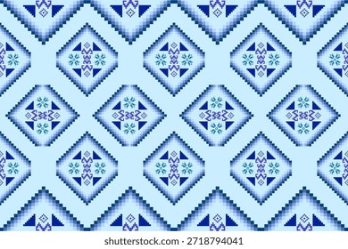 Patrón sin fisuras del bordado tradicional oriental geométrico abstracto azteca étnico. Diseño decorativo de geometría nativa para tela, ropa, decoración de bordes, interior, Fondo de pantalla, fondo, textura, impresión