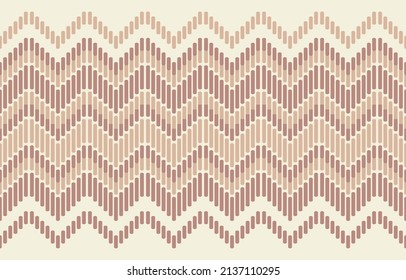 Ethnic Aztec abstract ikat art. Seamless motif triangle chevron pattern in tribal, Navajo folk embroidery, and Mexican style. geometric art ornament print.Design for carpet, wallpaper, textile.
