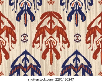 Ethnic Aztec abstract ikat art. Seamless motif triangle chevron pattern in tribal, Navajo folk embroidery, and Mexican style. geometric art ornament print.Design for carpet, wallpaper, textile.