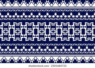 Ethnic Aztec geometric abstract oriental traditional boho style seamless pattern. Native geometry fabric textile elements decoration design for embroidery, ornament, texture, wallpaper, background
