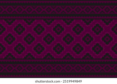 Etnia asteca padrão arte. Bordado folclórico, e estilo mexicano. Padrão sem emenda geométrico do tapete. Design para fundo, ilustração, tecido, roupas, tapete, têxtil, batik, bordado.