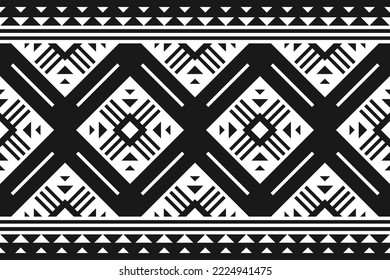 Ethnische Aztekmuster-Kunst. Geometrisches nahtloses Muster im Stamm-, Volkstickerei- und mexikanischen Stil. Design für Hintergrund, Tapete, Vektorgrafik, Textilien, Gewebe, Kleidung, Teppich.