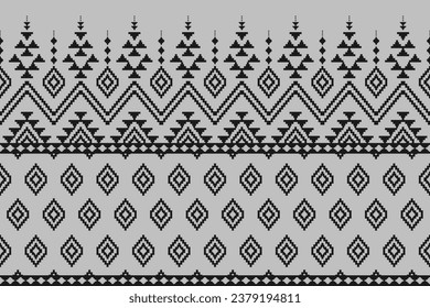 Patrón étnico azteca arte. Patrón geométrico sin costura en estilo tribal, folclórico y mexicano. Diseño para fondo, papel pintado, ilustración vectorial, textil, tela, ropa, alfombra.