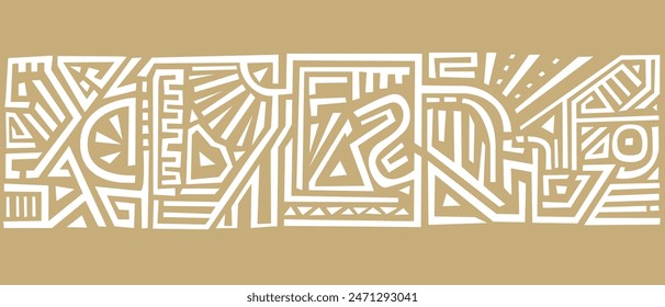 Ethnic Or Aztec South America Pattern