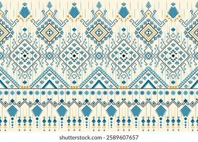 Ethnic Aztec Textile Design,Boho Tribal Seamless Pattern,Vector illustration embroidery style,ethnic pattern,Handcrafted Ethnic Ornament.