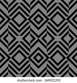 Ethnic background. Abstract monochrome seamless pattern. Allover abstract texture. black and white print. 