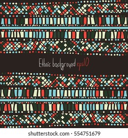 Ethnic background with african borders and shapes and white space for text blocks. Good to use for decoration title pages. 