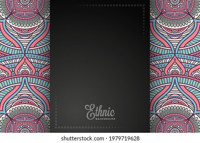 ethnic background with colorful elements