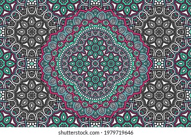 ethnic background with colorful elements