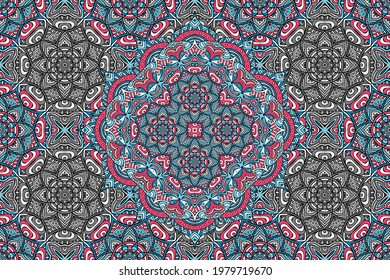 ethnic background with colorful elements